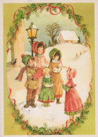 Feliz Año Navidad NIÑOS Vintage Tarjeta Postal CPSM #PAY008.ES - Anno Nuovo