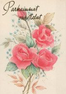 FLORES Vintage Tarjeta Postal CPSM #PAR927.ES - Flowers