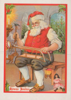 PAPÁ NOEL NAVIDAD Fiesta Vintage Tarjeta Postal CPSM #PAK720.ES - Kerstman