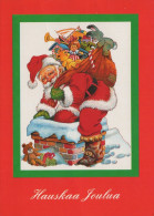 PAPÁ NOEL NAVIDAD Fiesta Vintage Tarjeta Postal CPSM #PAJ750.ES - Santa Claus