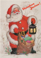 PAPÁ NOEL NAVIDAD Fiesta Vintage Tarjeta Postal CPSM #PAJ608.ES - Kerstman