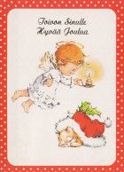 ÁNGEL NAVIDAD Vintage Tarjeta Postal CPSM #PAJ025.ES - Anges