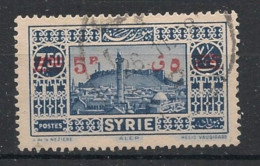 SYRIE - 1938 - N°YT. 244 - Alep 5pi Sur 7pi50 - Oblitéré / Used - Gebraucht