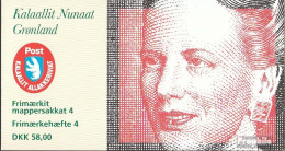 Dänemark - Grönland MH4 (kompl.Ausg.) Postfrisch 1996 Margrethe/ Orchideen - Booklets