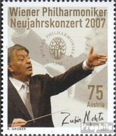 Österreich 2630 (kompl.Ausg.) Postfrisch 2007 Neujahrskonzert - Zubin Mehta - Neufs