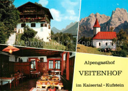 73613113 Kufstein Tirol Alpengasthof Veitenhof Restaurant Kaisertal Alpen Kufste - Autres & Non Classés