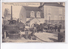 VINCELLES: Petit Et Ansel, 1910, Vue D'un Des Pressoirs Au Travail - Très Bon état - Autres & Non Classés