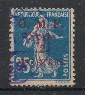 SYRIE - 1920 - N°YT. 37 - Type Semeuse 2pi Sur 25c Bleu - Oblitéré / Used - Gebruikt