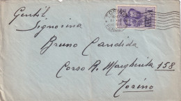 RSI 1945 Lettera Affrancata 1 Lira Fratelli Bandiera Isolato 21.3.1945 - Poststempel
