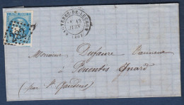 Haute Garonne -  TB Bordeaux N° 46B Obl. GC 282 Et Cachet 17  BAGNERES DE LUCHON - 1849-1876: Klassik