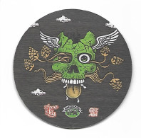 #79 Brasil Hop Flyers Tete De Mort Skull (1) - Bierdeckel