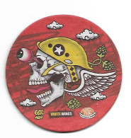 #80 Brasil Hop Flyers Tete De Mort Skull (2) - Beer Mats