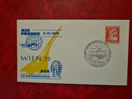 Lettre  1975 CONCORDE  WIEN 75 AUA TAG DER AEROPHILATELIE JUBILEUM AUSSTELUNG - Brieven En Documenten