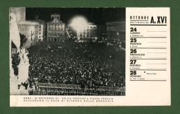 D-IT PNF #F- Pagina Calendario 1938 - Roma Folla A Piazza Venezia - Documentos Históricos