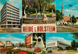 73611514 Heide Holstein Hochhaus Brunnen Kirche Strasse Stadthalle Heide Holstei - Heide