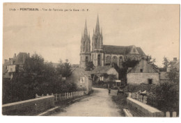 CPA 53 - PONTMAIN (Mayenne) - 5149. Vue De L'Arrivée Par La Gare - G. F.  - Pontmain