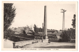 CPA 53 - PORT-BRILLET (Mayenne) - Port-Brillé. Fonderies Chappée - L.V. Phot - Mauirice Chrétien - Sonstige & Ohne Zuordnung