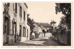 CPA 53 - PORT-BRILLET (Mayenne) - Rue Des Bains-Douches - L.V. Phot - Maurice Chrétien - Autres & Non Classés