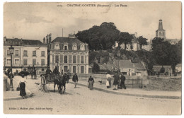 CPA 53 - CHATEAU GONTIER (Mayenne) - 1713. Les Ponts (petite Animation, Attelage) - Ed. J. Malicot - Chateau Gontier