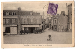 CPA 53 - ERNEE (Mayenne) - Place De L'Eglise Et Rue Clouard (café De L'ouest) - Ernee