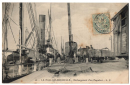 CPA 17 - LA PALLICE ROCHELLE (Charente Maritime) - 26.Déchargement D'un Paquebot - L.C. - La Rochelle