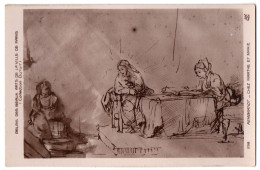 CPA Peinture - 298. REMBRANDT - Chez Marthe Et Marie - Collection Dutuit (palais Des Beaux Arts, Paris) - Pintura & Cuadros