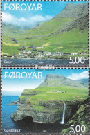 Dänemark - Färöer 460-461 (kompl.Ausg.) Postfrisch 2003 Ortschaften - Faroe Islands