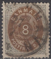 Denmark - Definitive - 8 S - Number In The Frame - Mi 19 I A - 1871 - Oblitérés