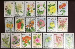 British Virgin Islands 1991 - 1995 Flowers Complete Definitives Set MNH - Other & Unclassified
