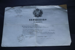 1830 Commission D'Adjoint Au Maire De Saint Avit Loir Et Cher  Charte De 1830  Noblesse Mr De Magny - Documentos Históricos