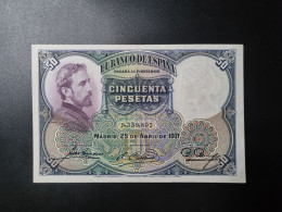 SPAIN BANKNOTE 50 PESETAS 1931 AUNC BILLETE ESPAÑA *COMPRAS MULTIPLES CONSULTAR* - 50 Peseten