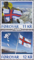 Dänemark - Färöer 834-835 (kompl.Ausg.) Postfrisch 2015 Flagge - Faeroër