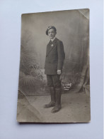 Militaria Carte Photo Uniforme Portrait Militaire Français - Uniformen