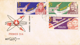 54972. Carta F.D.C. HABANA (Cuba) 1963. SPACE, Astronautas Vostok I-II-III-IV - Storia Postale