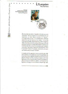 NOTICE PHILATELIQUE 1er Jour 1999 - NATURE DE FRANCE Les Chats - L' EUROPEEN - Documentos Del Correo