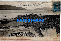 157770 CHILE CORRAL FUERTE VISTA PARCIAL SPOTTED POSTAL POSTCARD - Cile