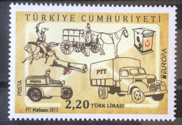 Turkey 2013 / MNH / Europa / Postal Service / Truck / Motorcycle / Horse / Mailbox / Sidecar - Unclassified