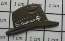 1616B Pin's Pins / Beau Et Rare / MARQUES / CHAPEAU HOMME METAL ACIER DE DIETRICH - Trademarks