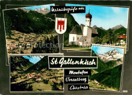 73609340 St Gallenkirch Vorarlberg Panorama Montafon Ortsmotiv Mit Kirche St Gal - Altri & Non Classificati