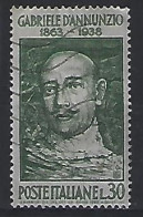 Italy 1963  Gabriele D`Annunzio  (o) Mi.1139 - 1961-70: Oblitérés