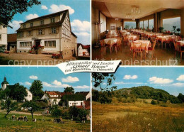 73609046 Neunkirchen Odenwald Hoehengasthof Pension Gruener Baum Gastraum Panora - Other & Unclassified