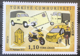 Turkey 2013 / MNH / Europa / Postal Service / Van / Motorcycle / Vespacar / Mailbox / Scooter / Postman - Zonder Classificatie