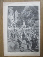 1884  Les Feux De La SAINTJEAN  Vallee De  AURE  Sarrancolin, Arreau, Ancizan, Guchen, Grézian, Cadéac, Vielle-Aure, Sai - Prints & Engravings