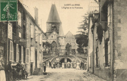 Loisy En Brie - L'église Et La Fontaine "animés" - Sonstige & Ohne Zuordnung