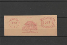 Deutsches Reich Briefstück Mit Freistempel Würzburg 1930 Die Geschäftsstelle Würzburg - Máquinas Franqueo