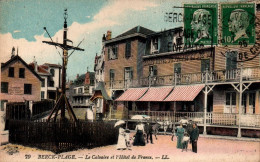 N°1739 W -cpa Berck Plage -le Calvaire Et L'hôtel De France- - Berck