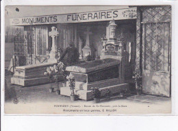 PONTIGNY: Monuments Funéraires, Route De Saint-florentin, Monuments En Tous Genres, E. Millon - Très Bon état - Pontigny