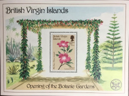 British Virgin Islands 1987 Botanical Gardens Trees Flowers Minisheet MNH - Autres & Non Classés