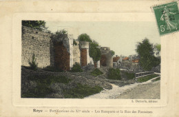 ROYE - LES REMPARTS ET LA RUE FONTAINE - Roye