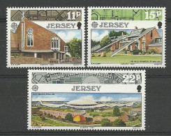 Jersey 1987 Europa Modern Architecture Y.T. 400/402 ** - Jersey